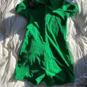 White Fox Green Jumpsuit M (never worn)